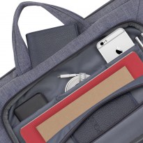 7530 grey Laptop Canvas shoulder bag 15.6
