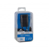 VA4111 BD1 EN wall charger (1 USB /1 A), with Micro USB cable