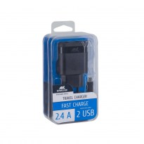 VA4122 BD1 EN旅充 (2 USB/2.4 A)，带Micro USB数据线
