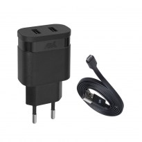 VA4123 BD1 EN wall charger (2 USB /3.4 A), with Micro USB cable